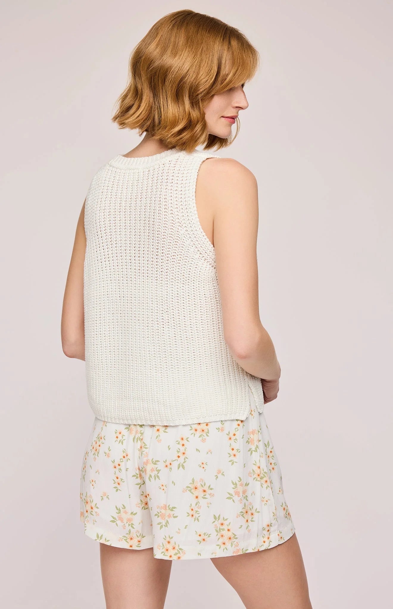 Andrea Knit Tank - White