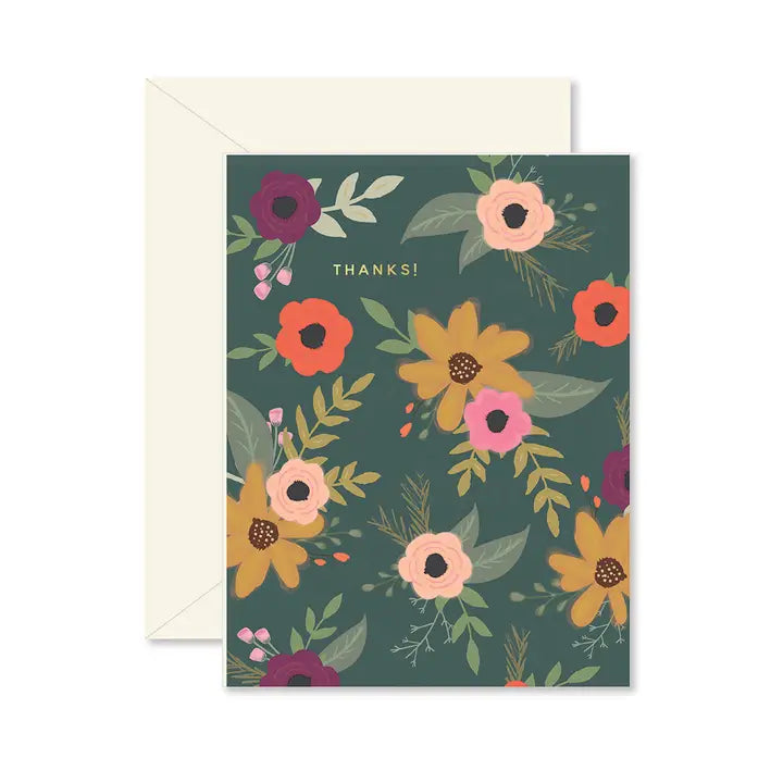 Card - Thanks (Floral)