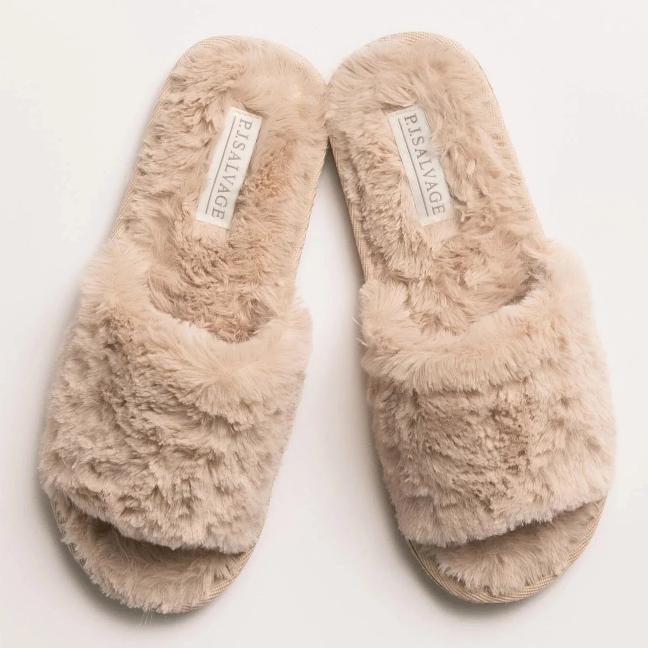 Luxe Plush Slippers - Champagne