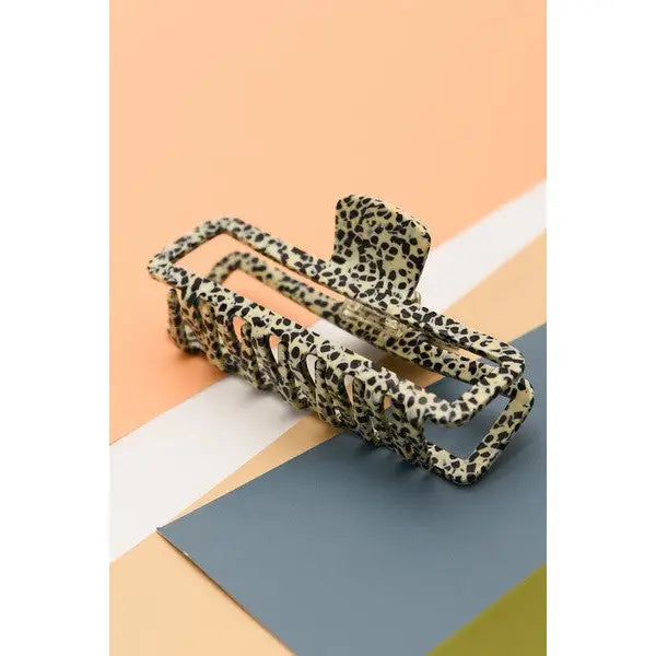 Large Hair Claw Clip - Dalmation