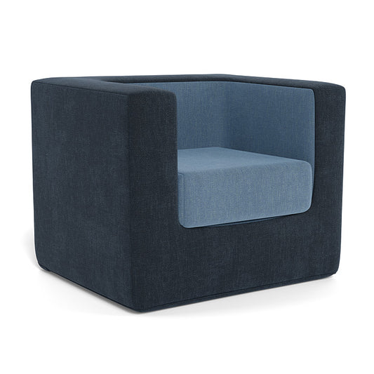 *Pre-Order* Cubino Kids Chair - Deep Navy/Denim Blue