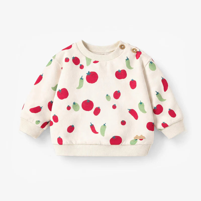 French Terry Sweat Shirt - Tomatoes & Peppers