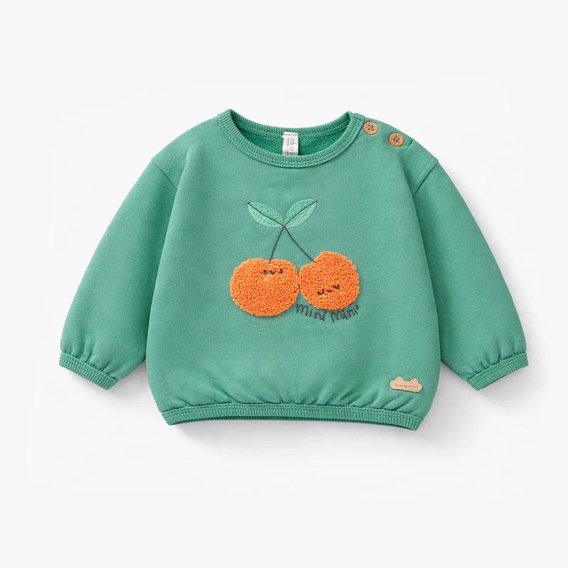 French Terry Sweat Shirt - Cherry