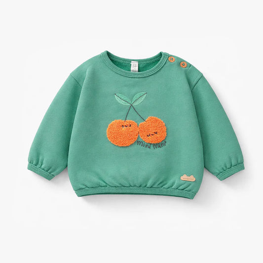 French Terry Sweat Shirt - Cherry