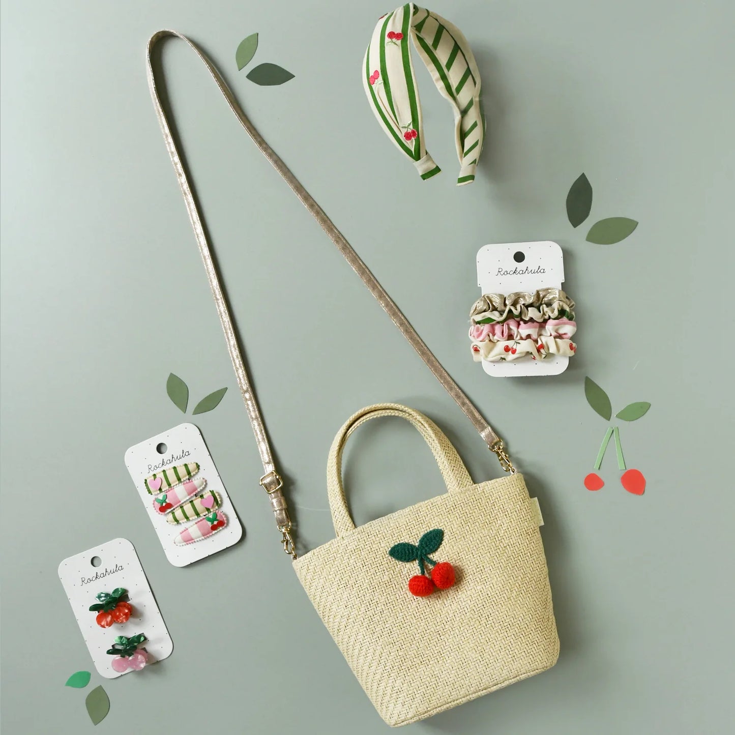 Basket Bag - Crochet Cherry