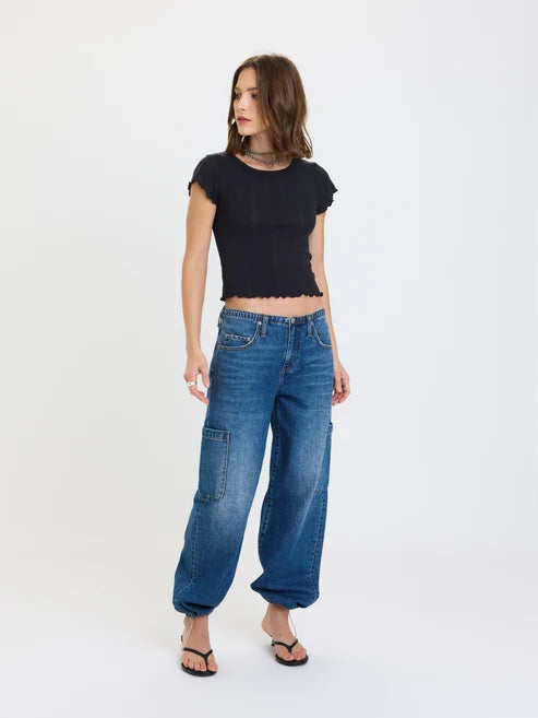 Mirage Mid Rise Cargo Harem - Snap