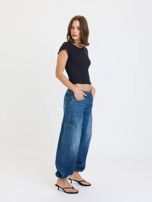 Mirage Mid Rise Cargo Harem - Snap