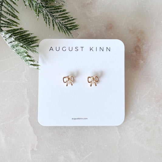Stud Earrings - Modern Bow