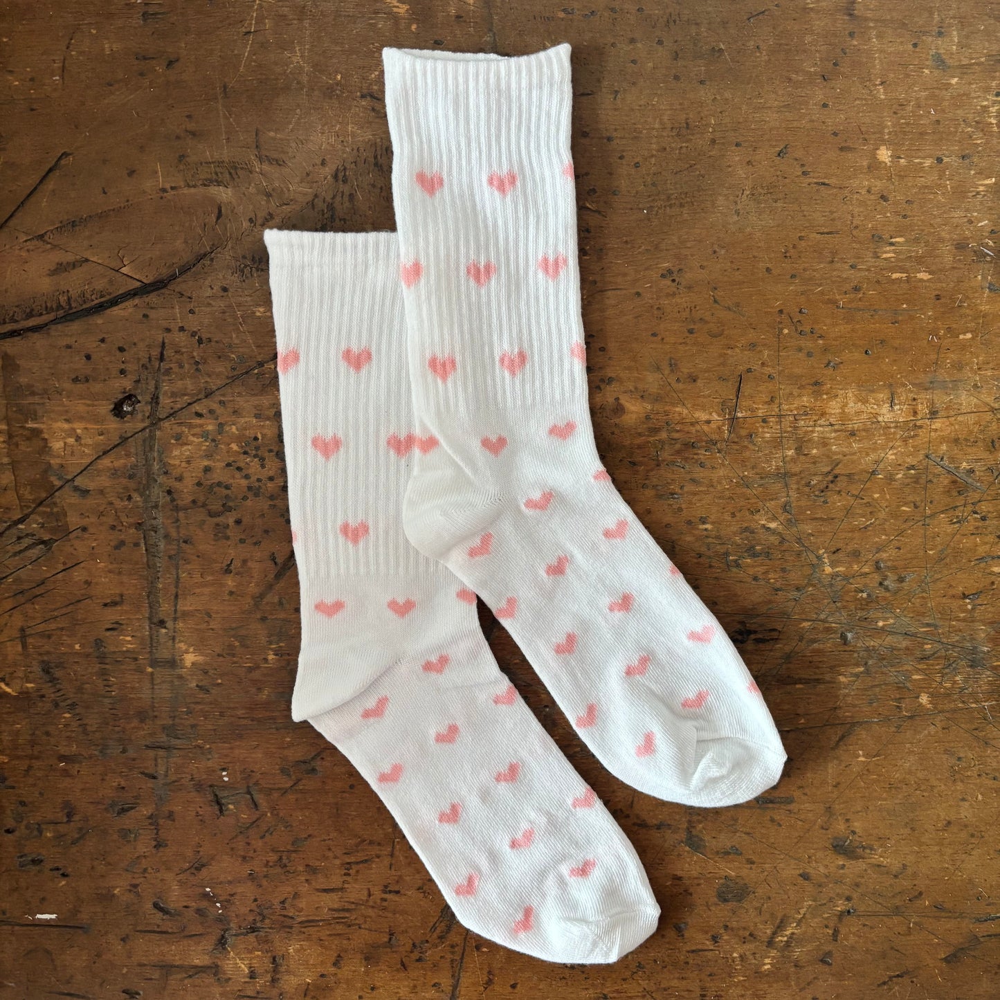 Pink Mini Heart Socks