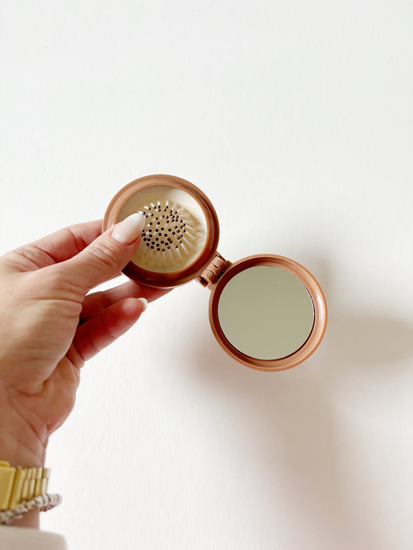 Mini Brush + Mirror - Mocha