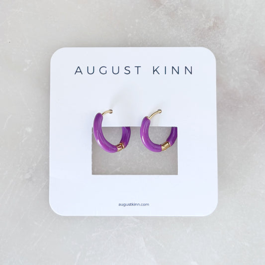 Alpen Earrings - Purple