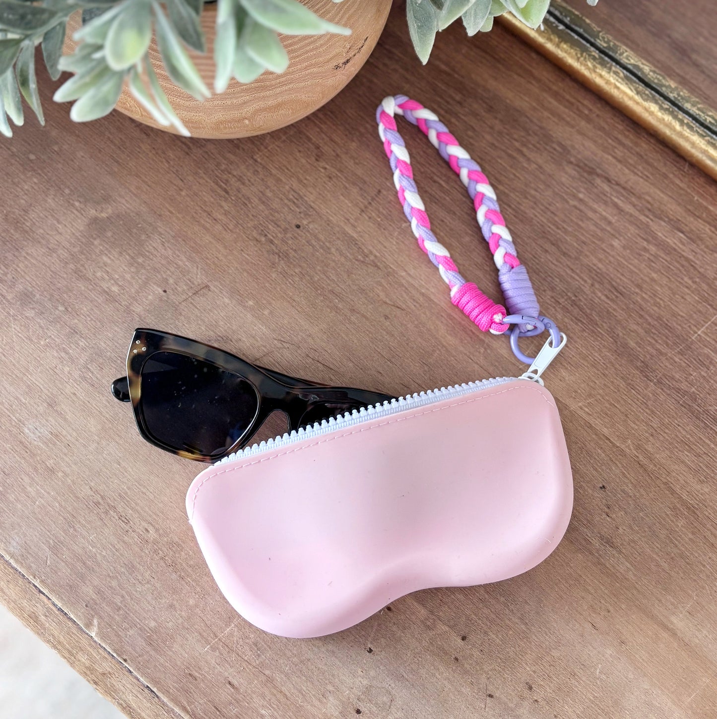 Silicone Sunglass Case - Pink