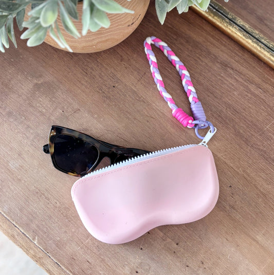 Silicone Sunglass Case - Pink