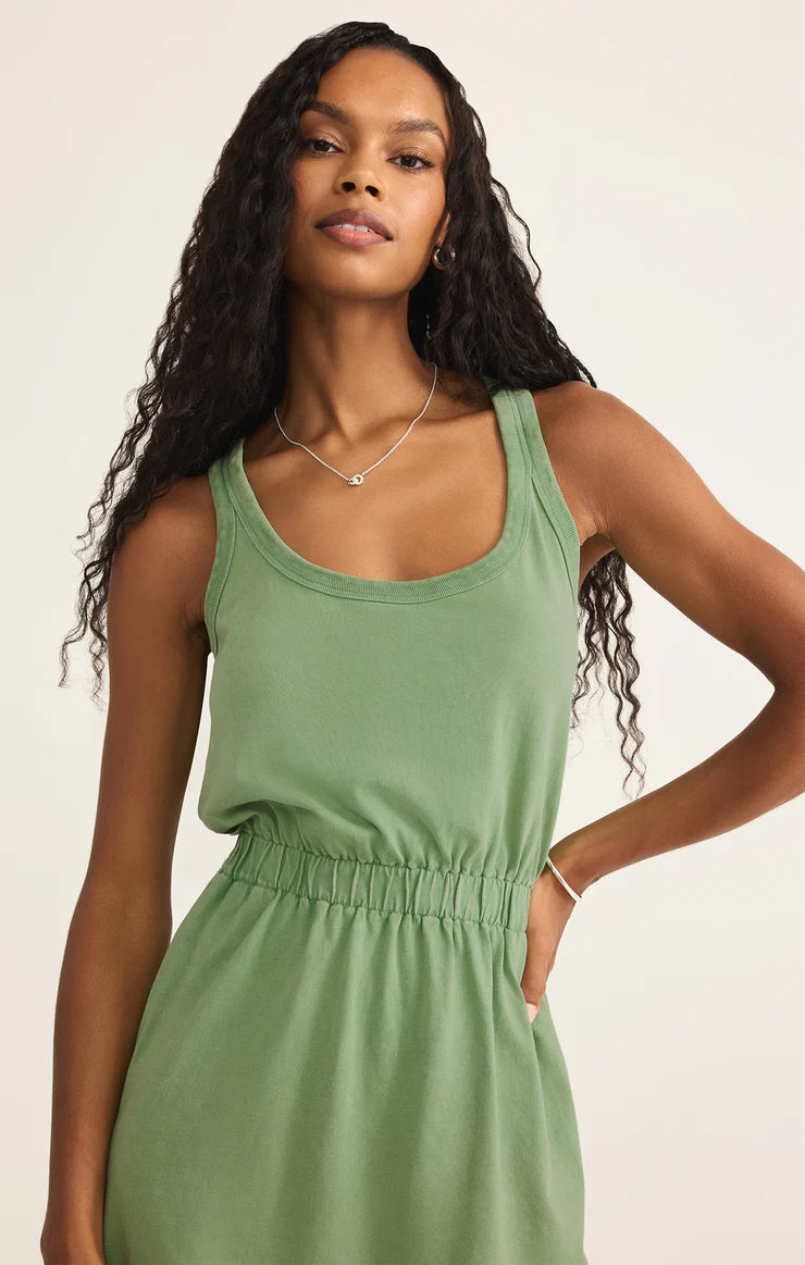 Keegan Slub Jersey Mini Dress - Lawn