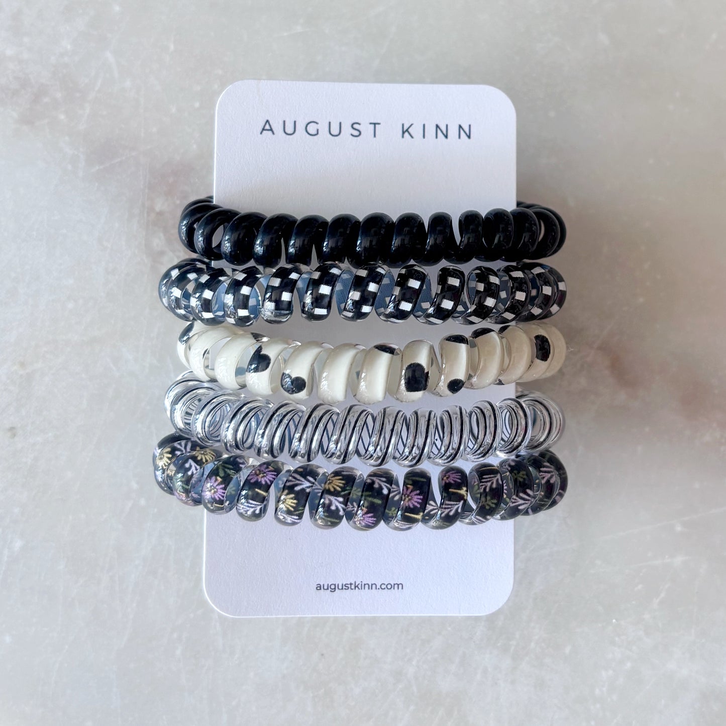 Coil Hair Ties - Black