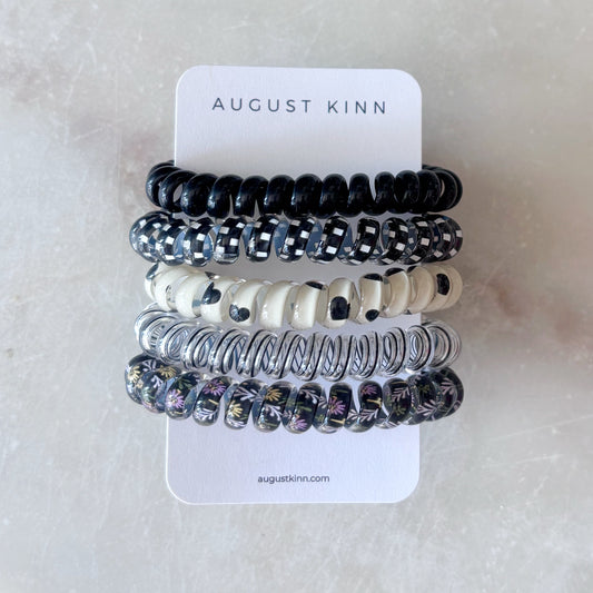 Coil Hair Ties - Black