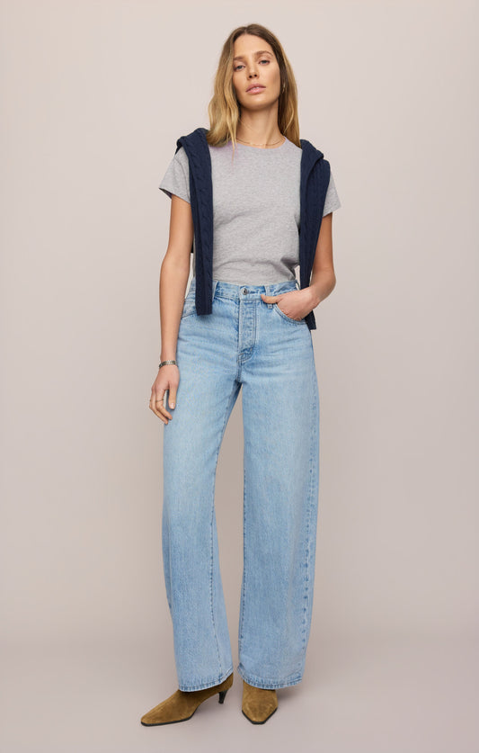 The Show Off High Rise Bowed - Indigo Bloom