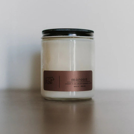 Soy Candle - Maroon