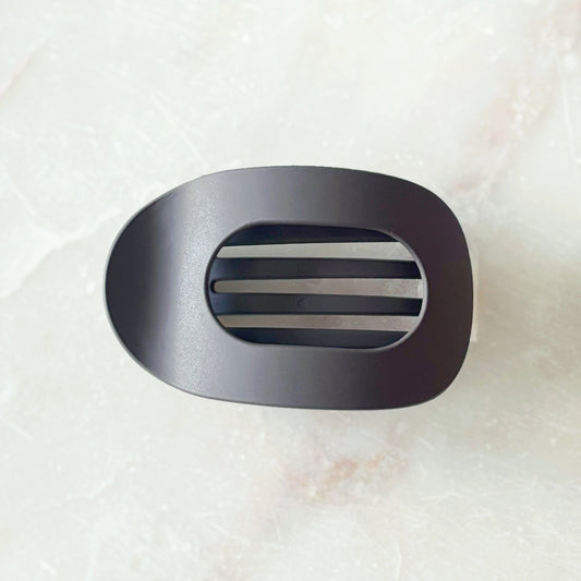 Matte Flat Hair Clip - Chocolate