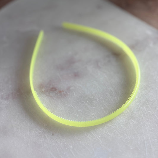 Thin Headband - Clear Lemon