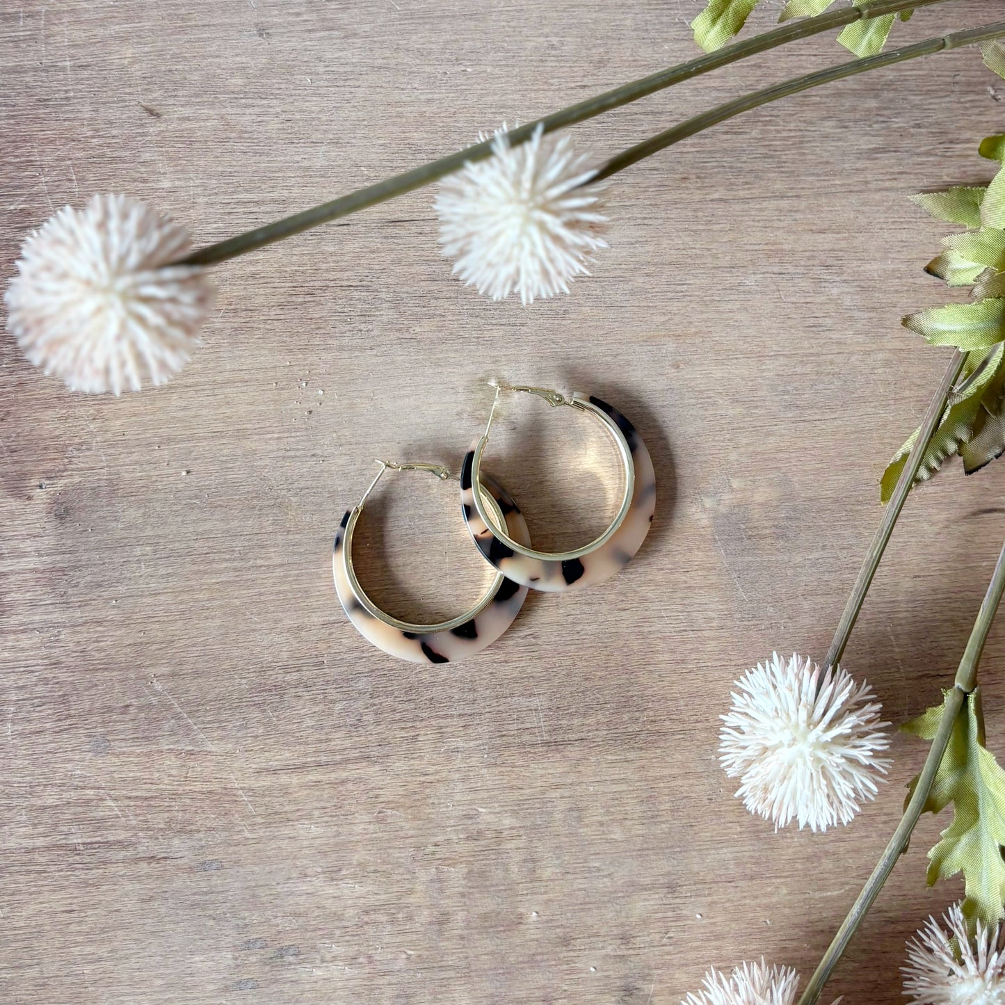 Oversized Tortoise Hoops