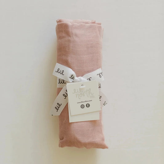 Muslin Swaddle - Dusty Pink