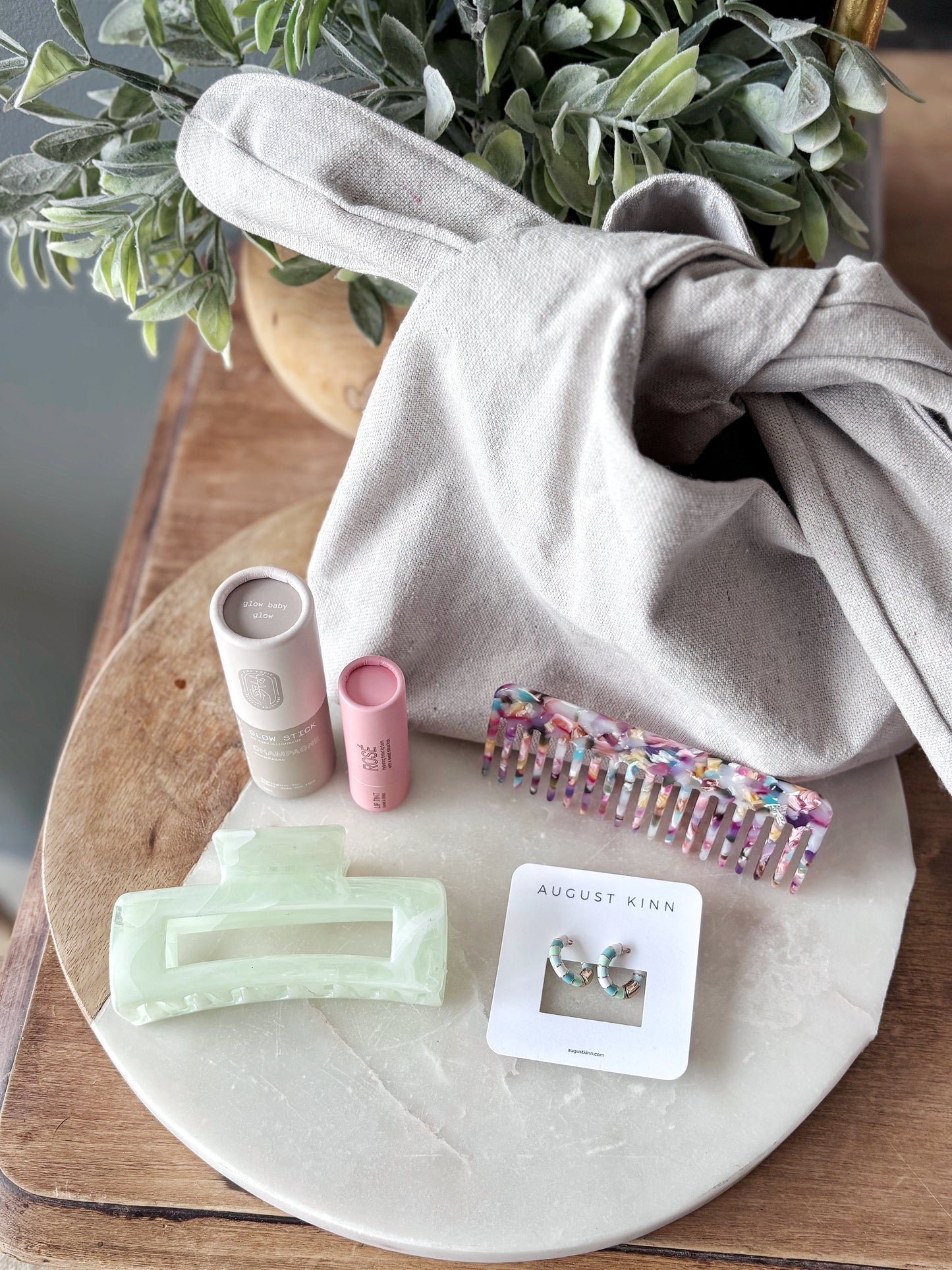 Cotton Canvas Makeup Bag