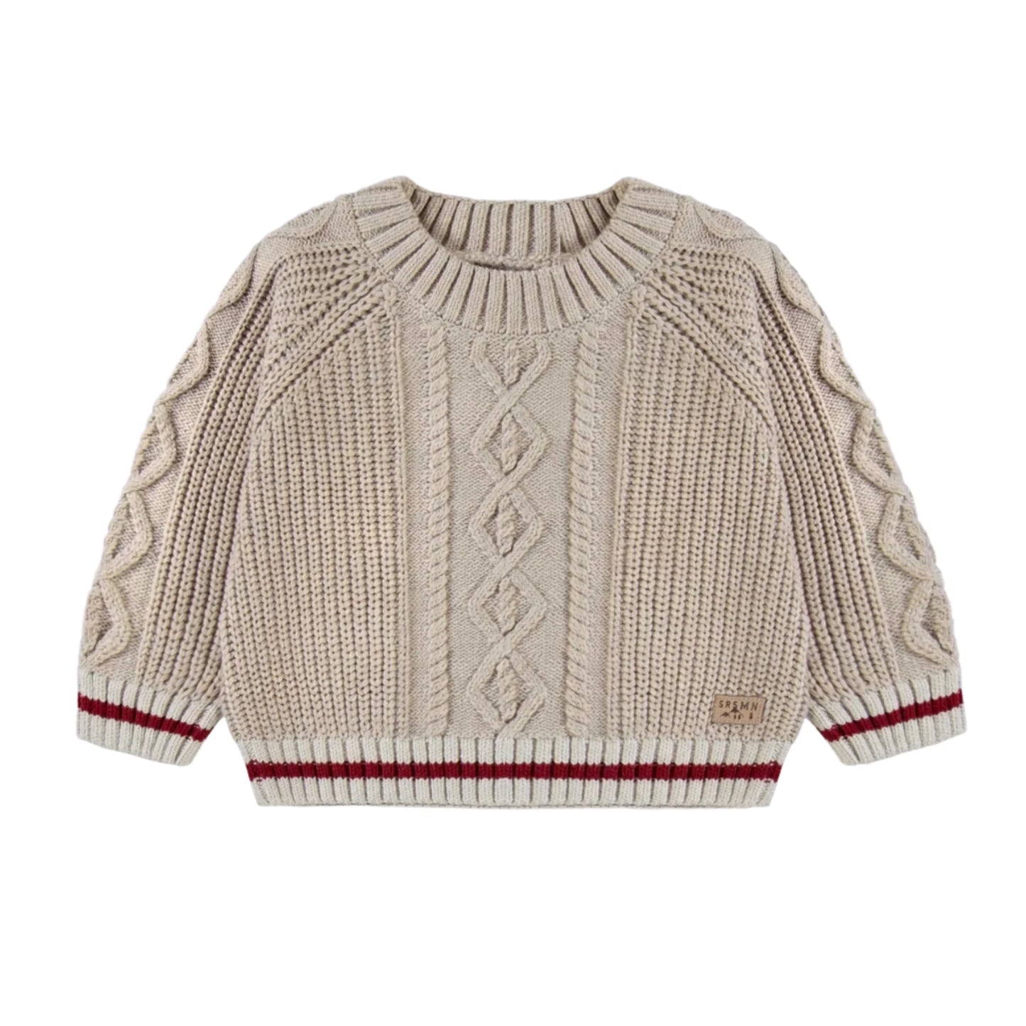 Knit Baby Sweater - Beige