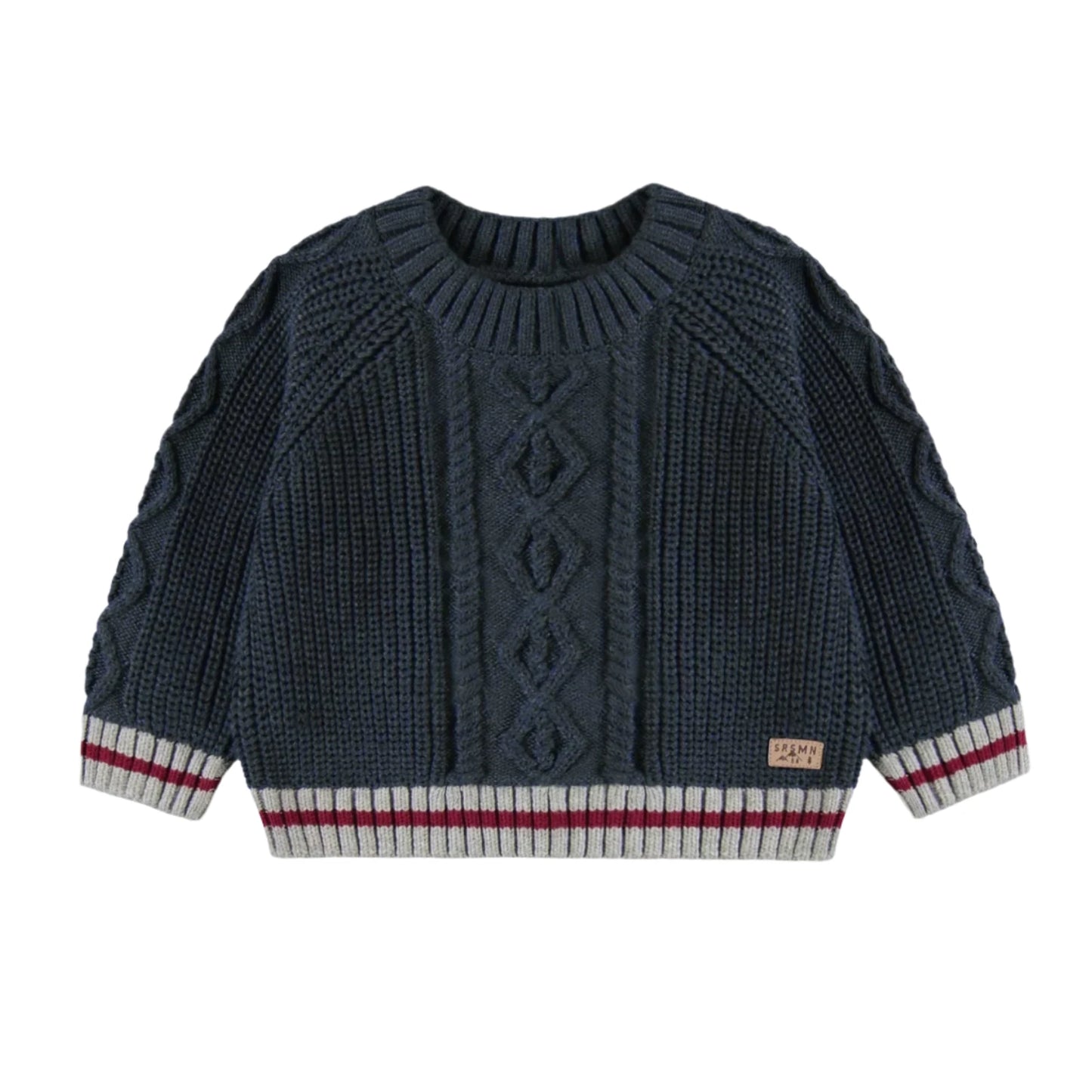 Knit Baby Sweater - Navy