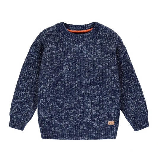 Knit Sweater - Heathered Blue