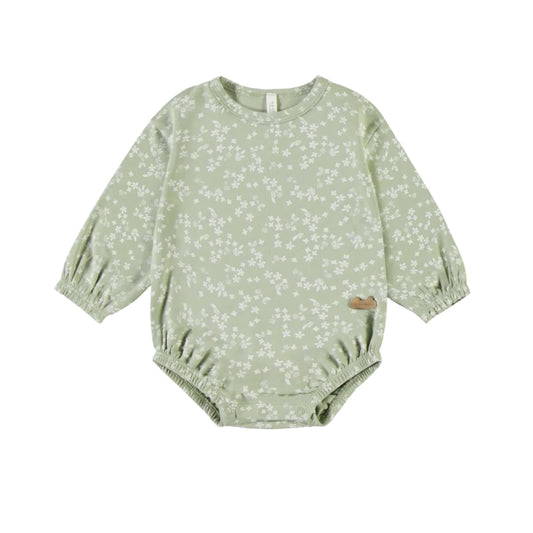 Cotton Bodysuit - Sage Floral