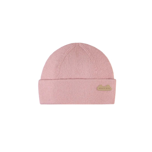 Ribbed Knit Hat - Light Pink