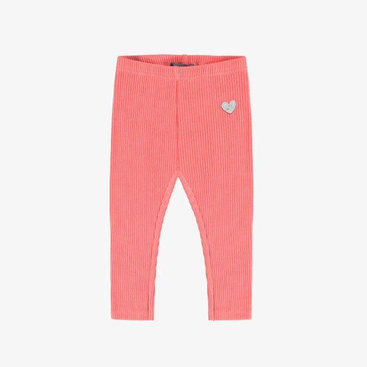 Rib Knit Legging - Coral