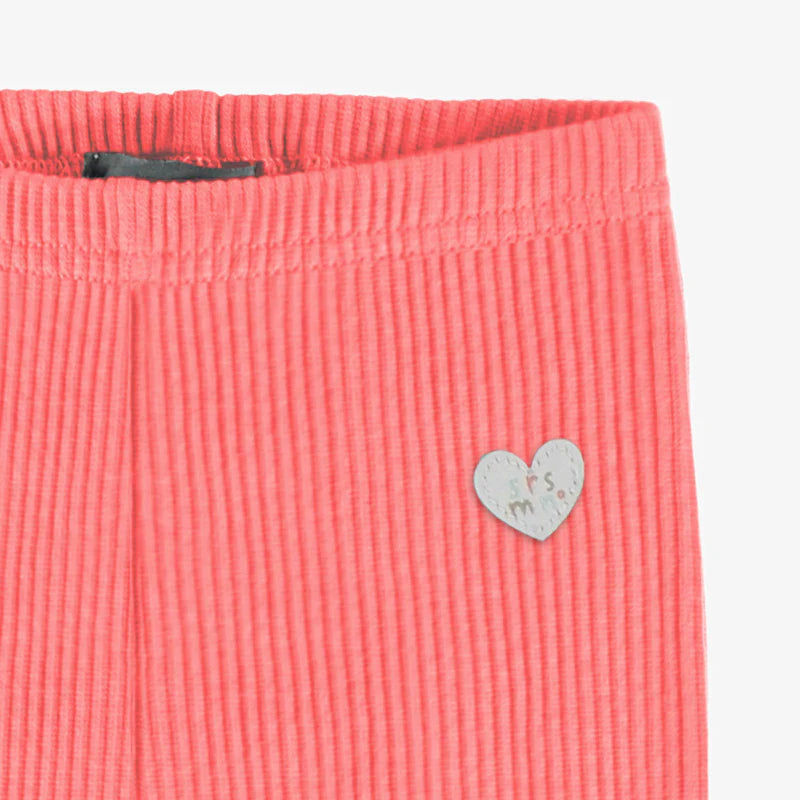 Rib Knit Legging - Coral