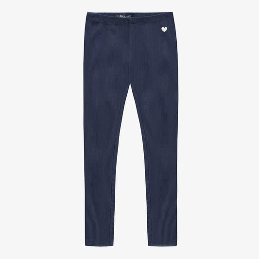 Rib Knit Legging - Marine Blue