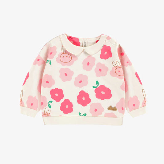 Cream Sweater - Floral