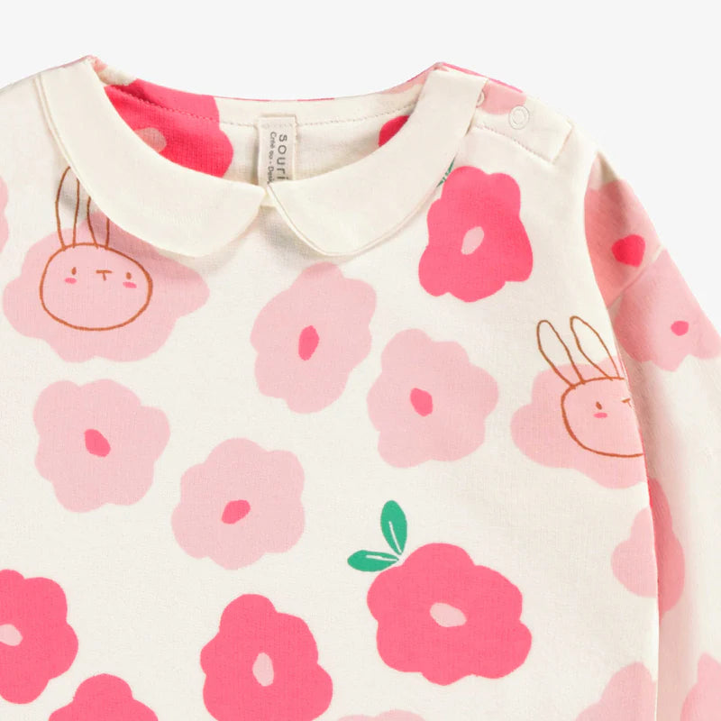 Cream Sweater - Floral