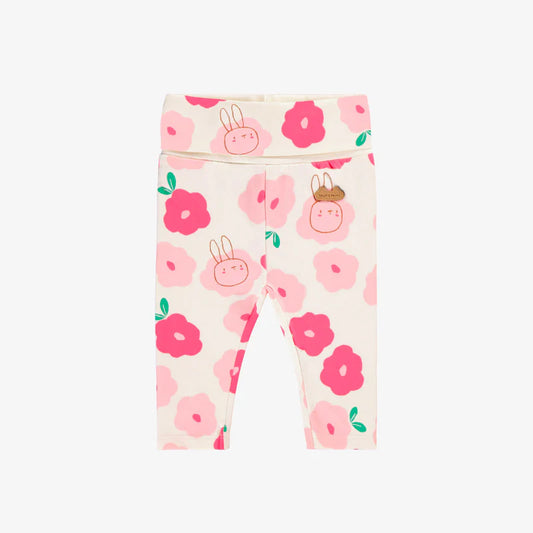 Cream Pants - Floral