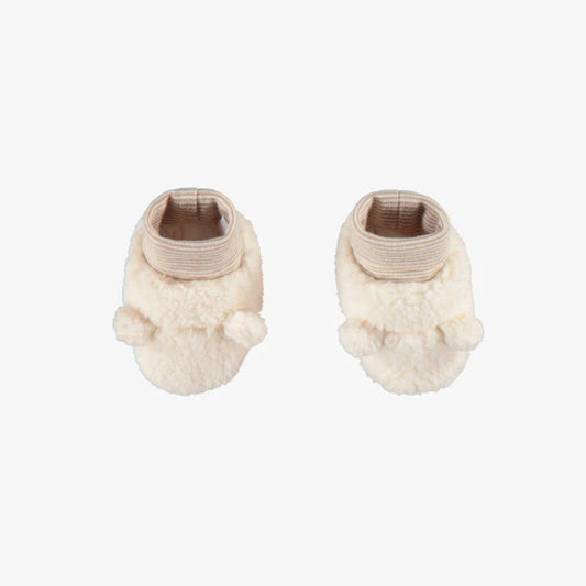 Baby Sherpa Slippers - Cream