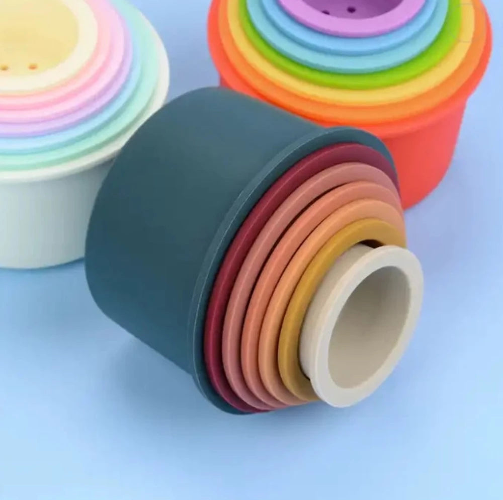 Silicone Stacking Cups - Neutral