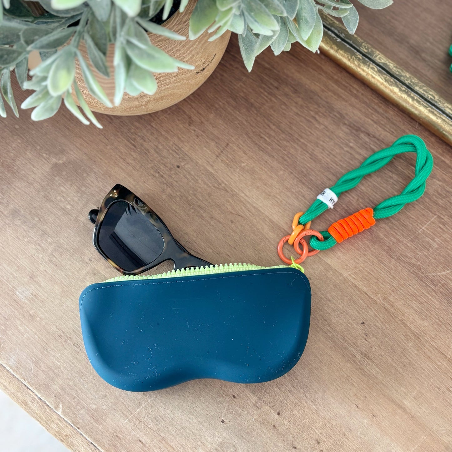 Silicone Sunglass Case - Green