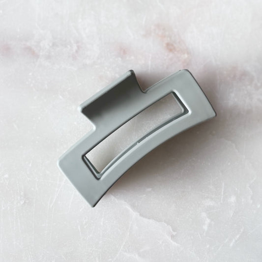 Large Cutout Claw Clip - Grey