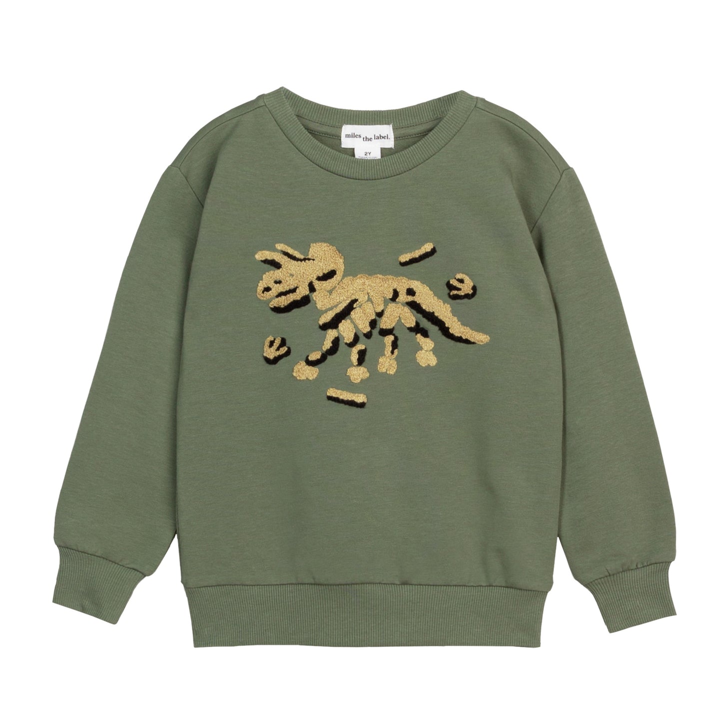 Embroidered Sweatshirt - Tri Fossil