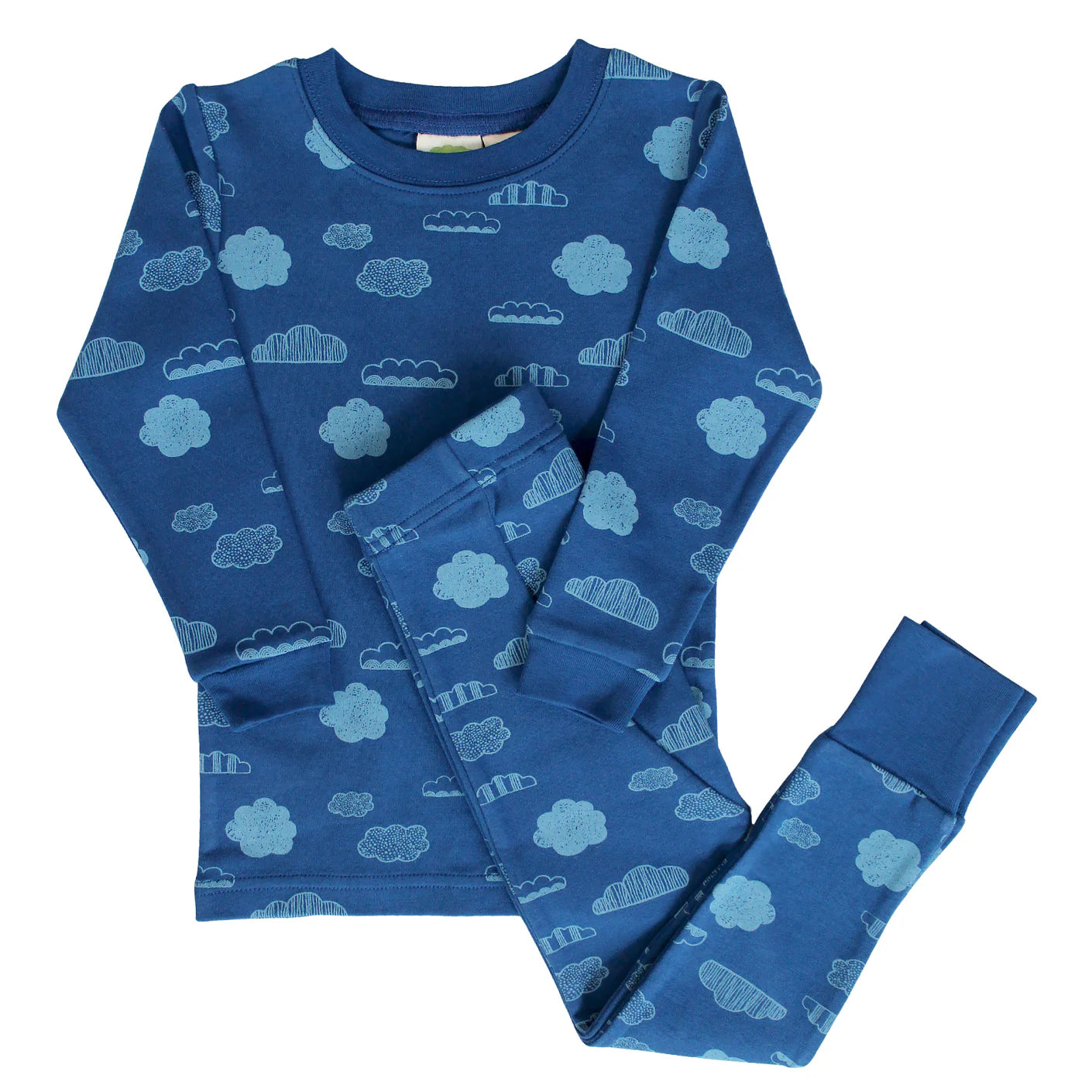 Organic Kids Pajama Set - Clouds