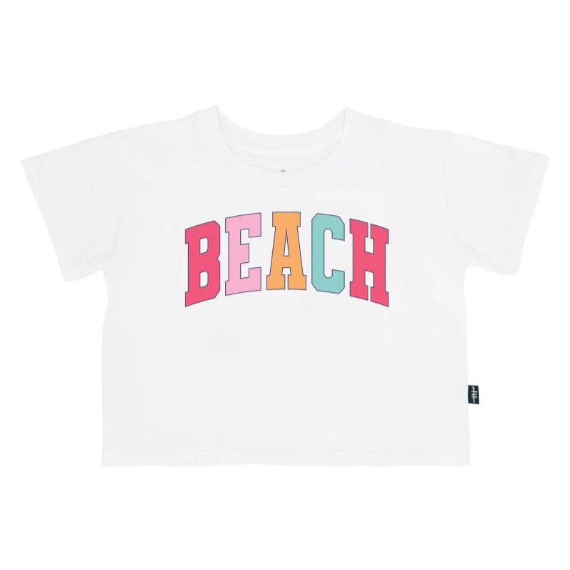 Beach Crop Tee - White