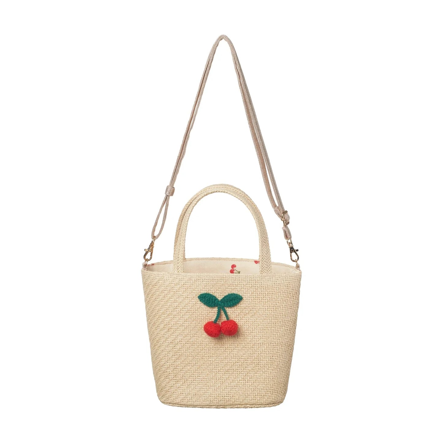 Basket Bag - Crochet Cherry