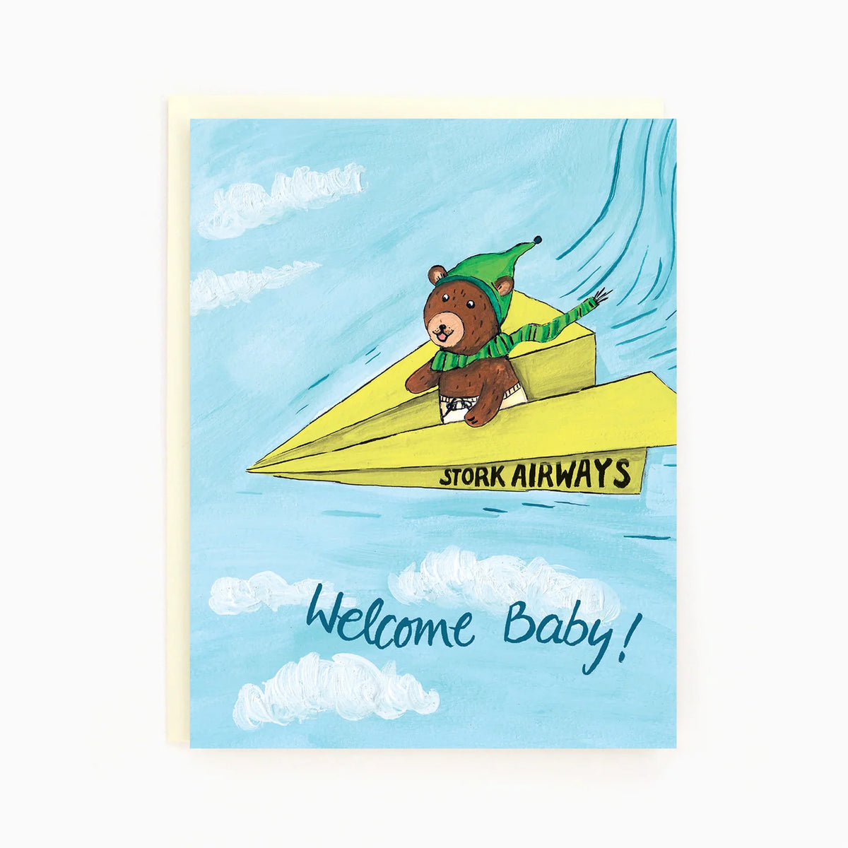 Card - Baby Stork Airways