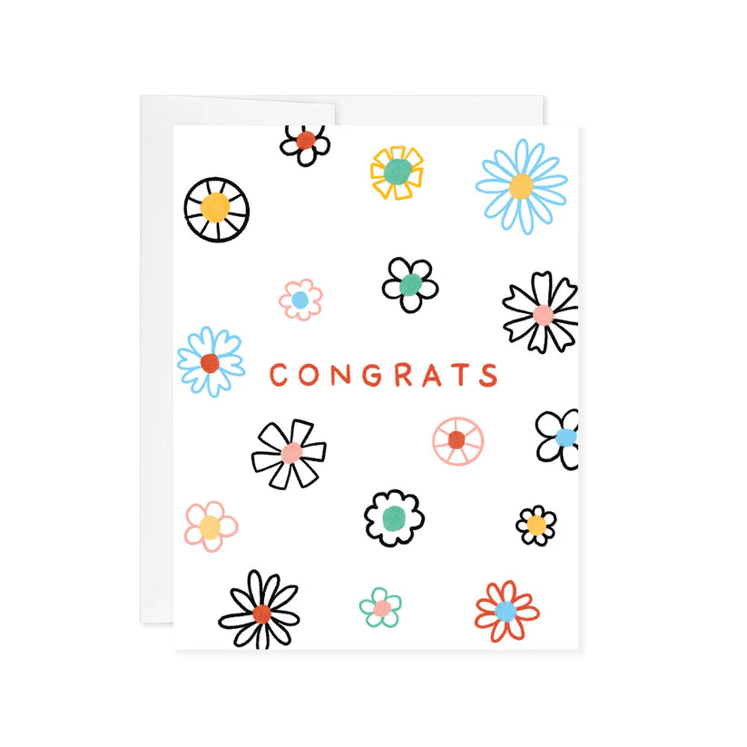 Card - Congrats Flower