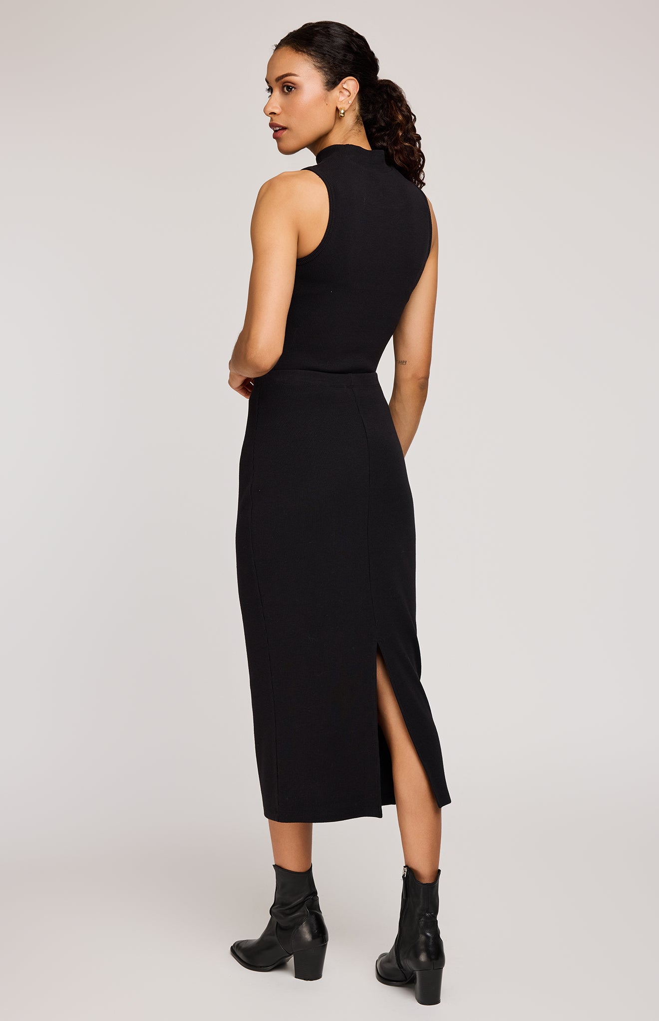 Catalina Midi Skirt - Black