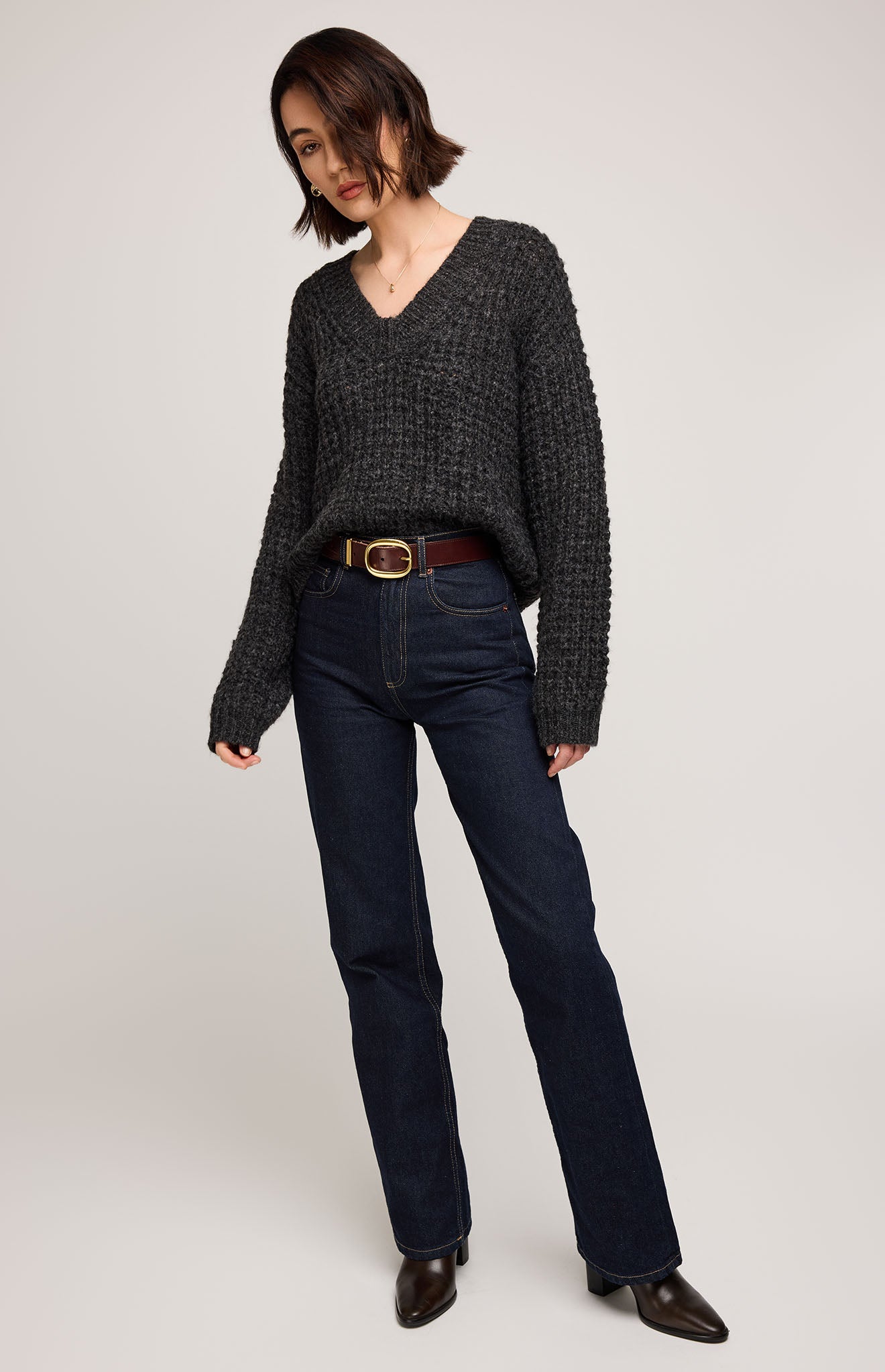 Willow Sweater - Heather Charcoal